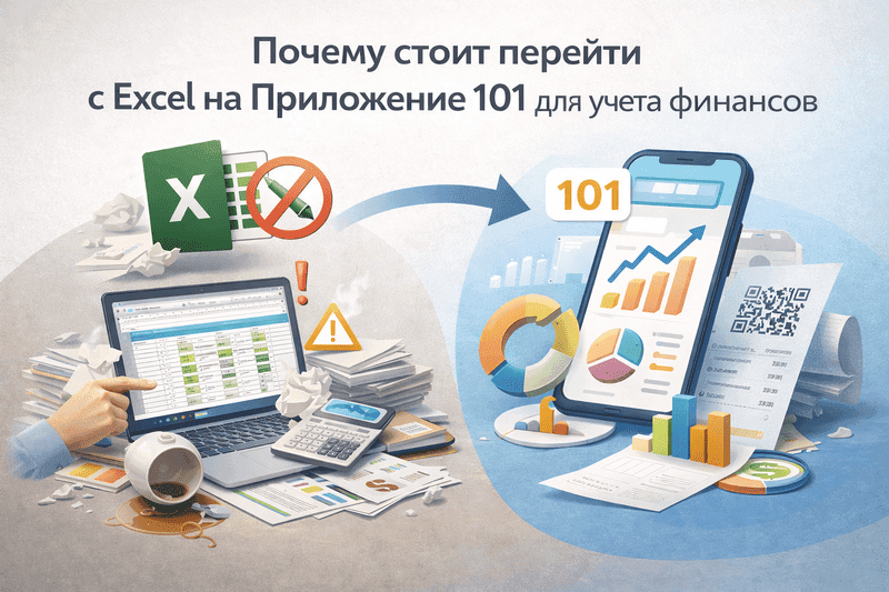 Excel vs Приложение 101 для учёта финансов в строительстве