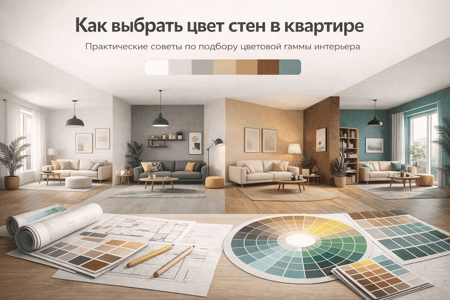 Палитра цветов для стен в квартире