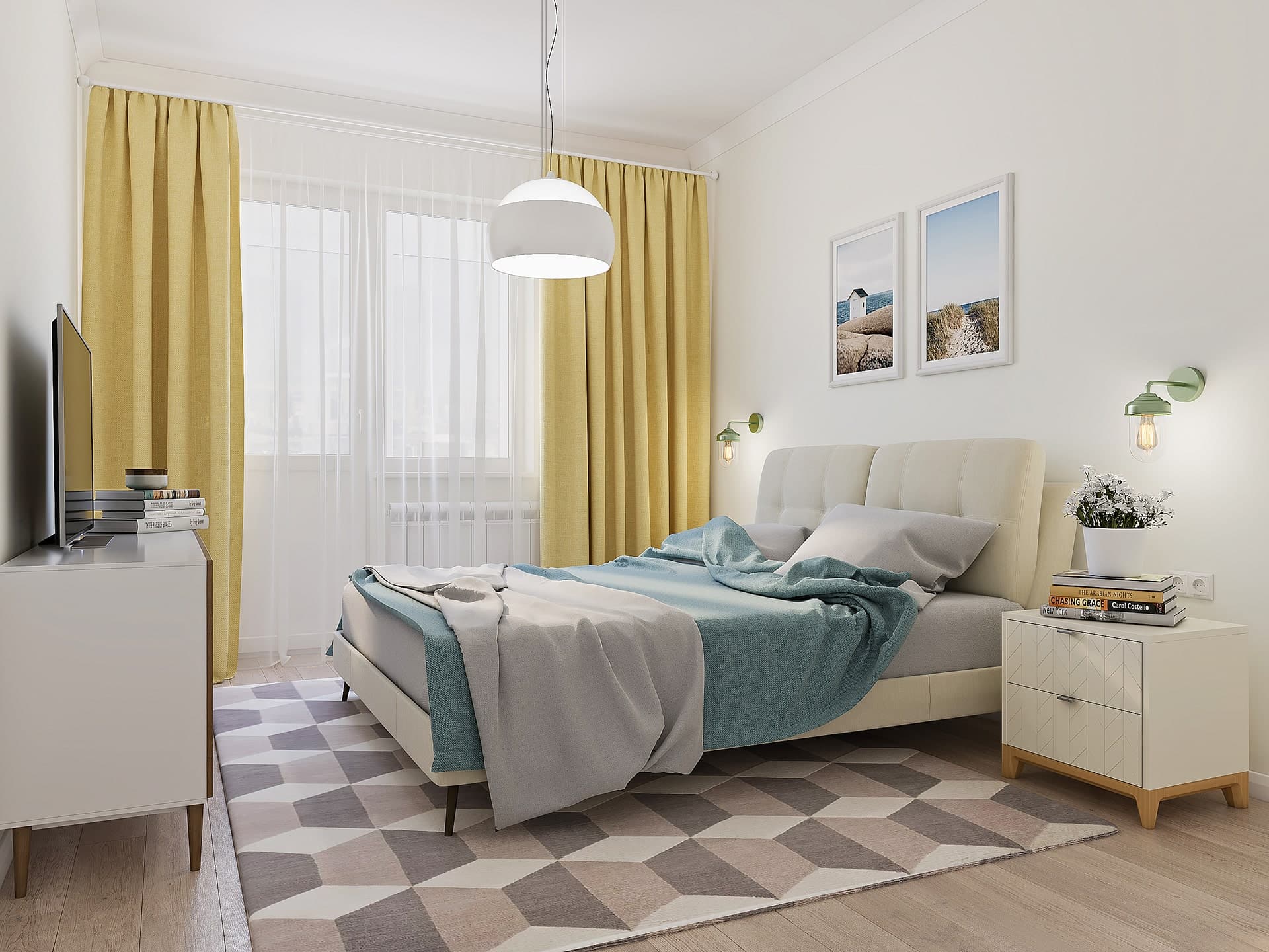 Палитра Бежевый — Спальня