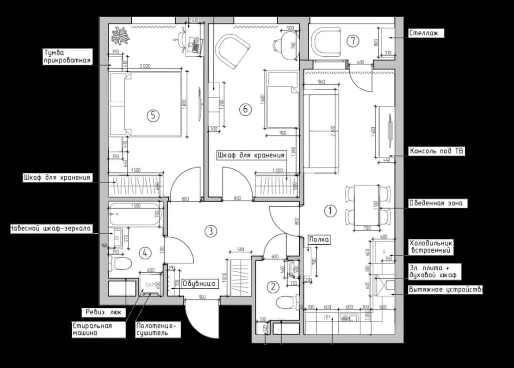 Варианты планировки